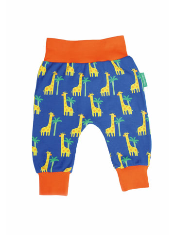 Toby Tiger Hose mit Giraffen Print in blau