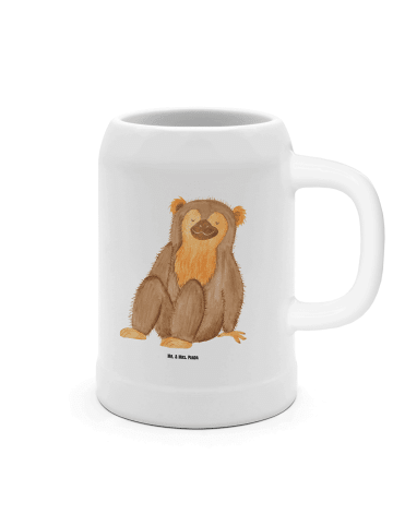 Mr. & Mrs. Panda Krug Affe ohne Spruch in Weiß