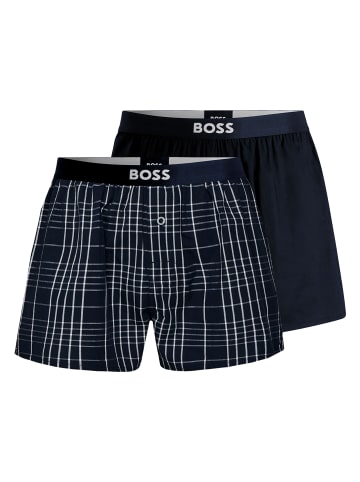 BOSS 2er Pack Boxer Shorts EW in Dunkelblau