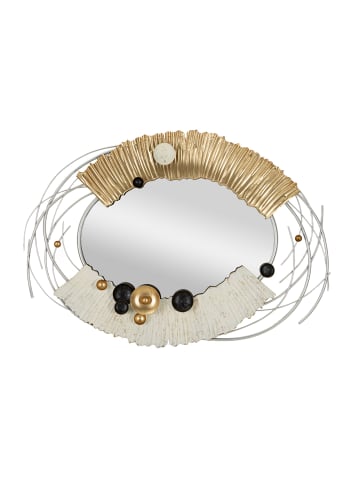 Mauro Ferretti Goldener Metall-Wandspiegel 114x7x81 cm.