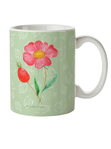 Mr. & Mrs. Panda Kaffeetasse Blume HageRundunge ohne Spruch in Blattgrün