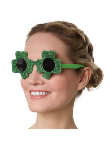 tectake Partybrille/Scherzbrille, Einfarbige St. Patrick’s Day Spaßbrille