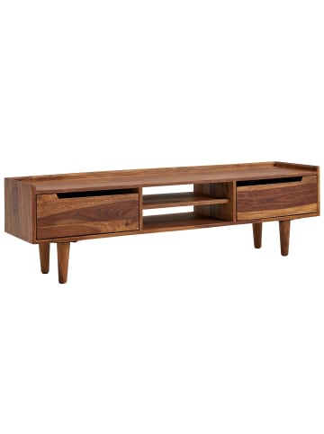 KADIMA DESIGN Lowboard Massivholz 145x43x35 cm TV-Kommode mit zwei Türen,