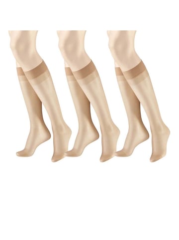 Hudson Feinkniestrümpfe Simply Shine 15 3-Pack in Teint
