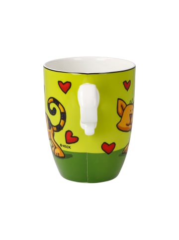 Goebel Künstlertasse " Ed Heck  Love Cat " in Bunt