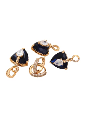 faina Women Jewelry Set in Rose Gold Navy