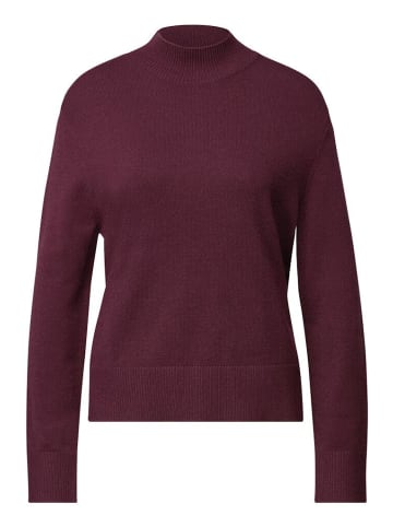 Street One Pullover in dark plum red