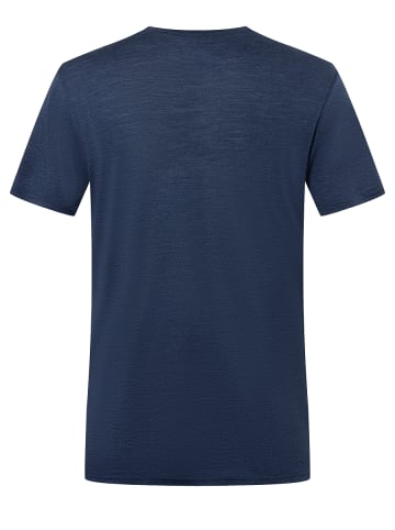 super.natural für Herren, kurzam aus Merino in blau