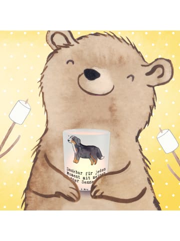 Mr. & Mrs. Panda teelichtglas Berner Sennenhund Moment mit Spruch in Transparent