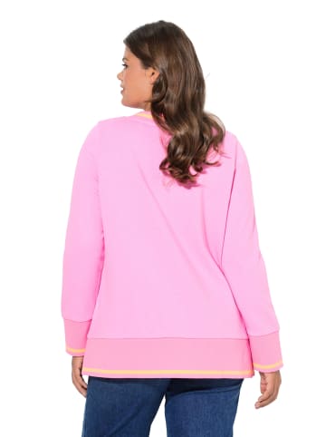 LAURASØN Sweatshirt in neon rosa