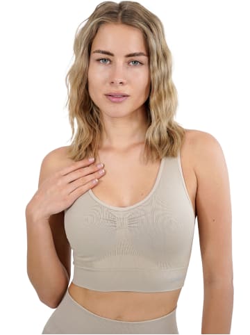 Stark Soul® Seamless Light Sports Bra - Sport BH in beige
