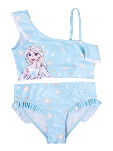 United Labels Disney Die Eiskönigin Bikini mit Rüschen Elsa Frozen Zweiteiler in blau