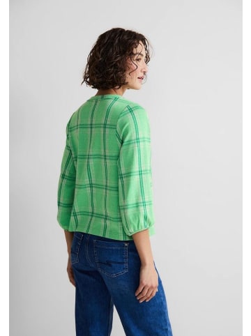 Street One Langarmshirt in light spring green mel.