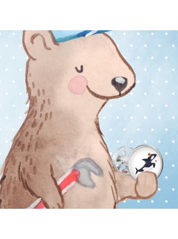 Mr. & Mrs. Panda Waschbecken-Stopfen Orca Zylinder ohne Spruch in Weiß