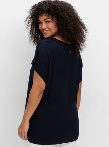 sheego T-Shirt in tiefblau