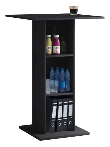 ebuy24 Büroregal Bofus 3 Schwarz 70 x 70 cm