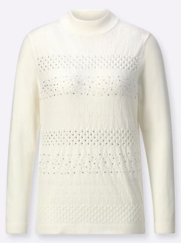WITT WEIDEN Stehkragen-Pullover in ecru