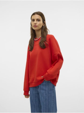 Vero Moda Sweatshirt in Fiery Red