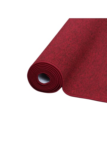 Snapstyle Feinschlingen Velour Läufer Teppich Strong in Rot