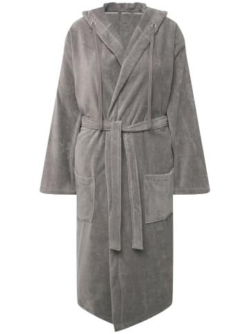 Ulla Popken Bademantel in betongrau