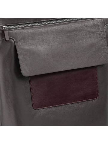 DuDu Oslo Daypack Leder 39 cm anthracite