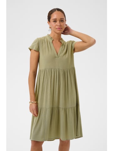 Kaffe Kleid KAmarianah A-shape in Aloe