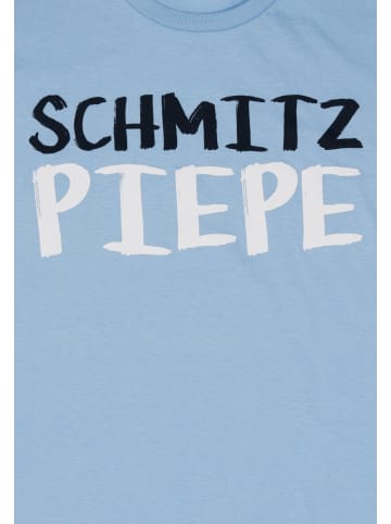 United Labels Ralf Schmitz T-Shirt - Schmitzpiepe Slim Fit Rundhals Tour-Fanartikel in blau