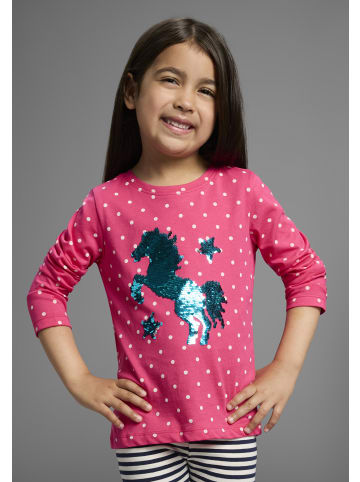 Kidsworld Langarmshirt in beere-gepunktet