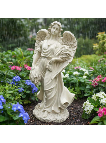 relaxdays Grabengel "XXL" in Weiß - (B)23 x (H)46,5 x (T)14 cm