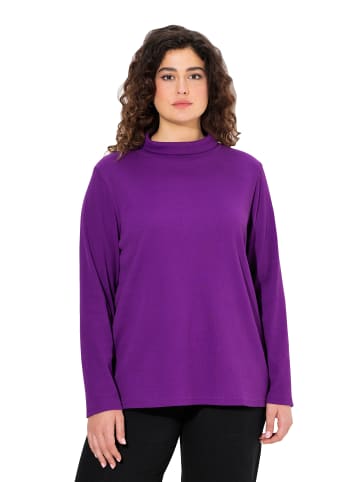 Ulla Popken Shirt in dunkles violett