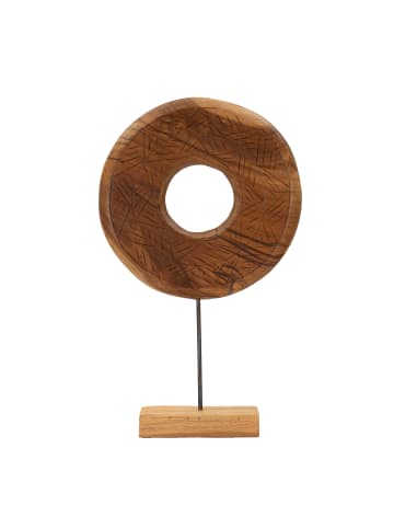 Mauro Ferretti Braune Holzskulptur 35x10x58 cm