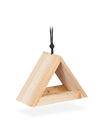 relaxdays Vogelhaus in Natur - (B)23,5x (H)16 x (T)12 cm