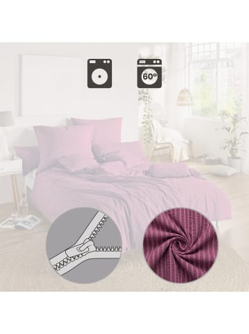 Erwin Müller Seersucker Kuschelkissenbezug in pink-lila