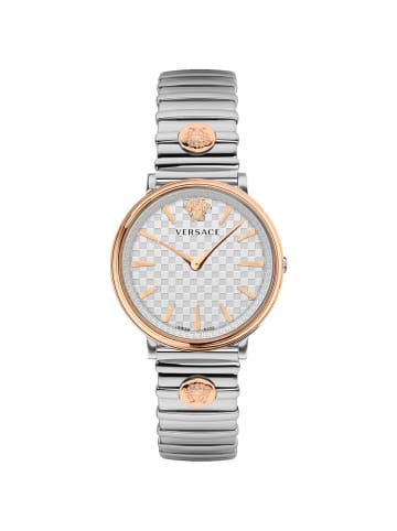 Versace Versce Damen Armbanduhr V-CIRCLE 38 MM VE8105022 in silber