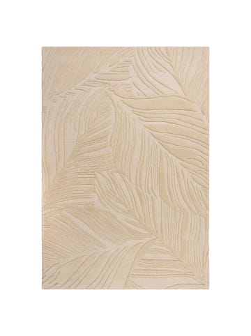 KADIMA DESIGN Handgetufteter Teppich aus 100% Wolle in beruhigenden Farben in Beige