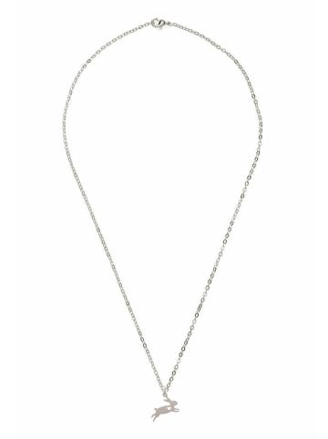 Gemshine Kette mit Anhänger HASE in silver coloured