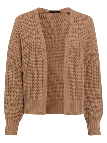 Zero  Strickjacke kurz Grobstrick in Golden Camel