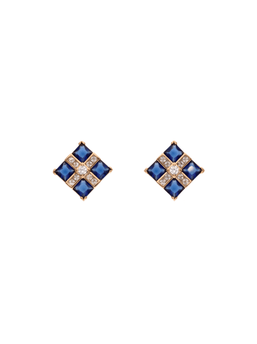 NAEMI Women Earrings in Rose Gold Navy