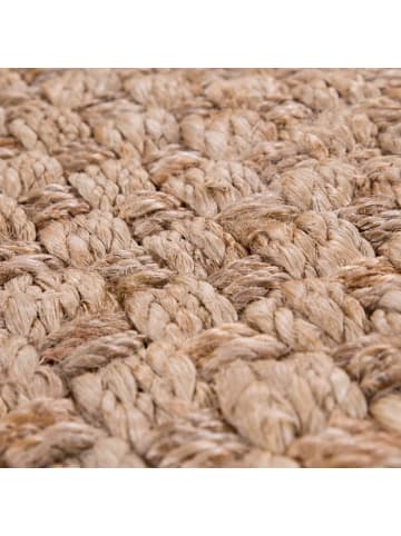 KADIMA DESIGN Teppich Kurzflor Korbbindung wendbar Wohnzimmer in Natur