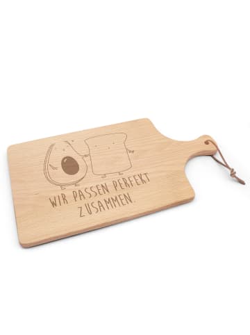 Mr. & Mrs. Panda holzschneidebrett Avocado Toast mit Spruch in Transparent