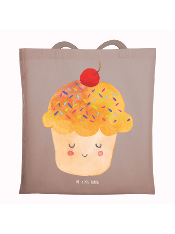 Mr. & Mrs. Panda Schultasche Cupcake ohne Spruch in Braun Pastell