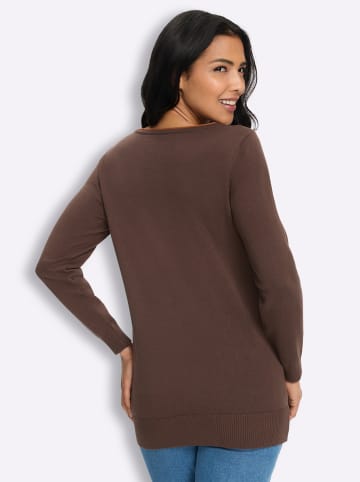 Sieh an! Longpullover in schoko