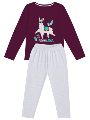 United Labels Schlafanzug Not my ProbLAMA Pyjama Set Langarm Oberteil mit Hose in Mehrfarbig