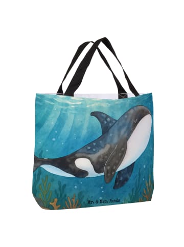 Mr. & Mrs. Panda Beutel Orca Design ohne Spruch in Weiß