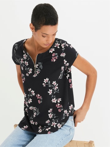 WITT WEIDEN Druck-Shirt in schwarz-hortensie-bedruckt