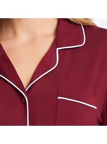 NORMANN Single-Jersey Nachthemd in rubin
