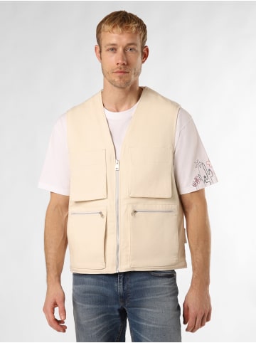 Finshley & Harding London Weste in sand - 0001