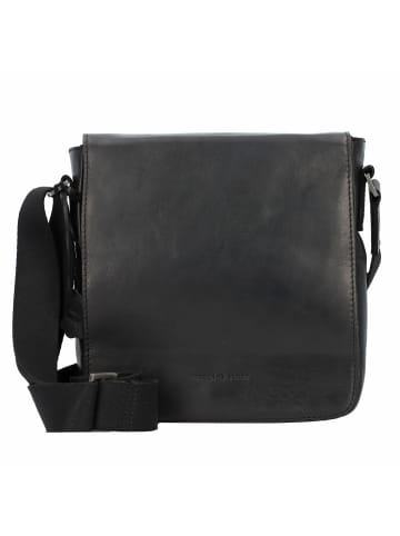 Greenburry Pure Black Umhängetasche Leder 22 cm in black