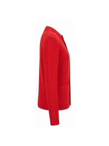 Malo Rot Baumwolle Damen Strickjacke