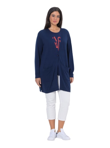Ulla Popken Strickjacke in tintenblau